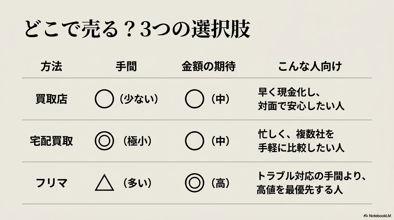 ブランドバッグを売る買取店と宅配買取とフリマの違い