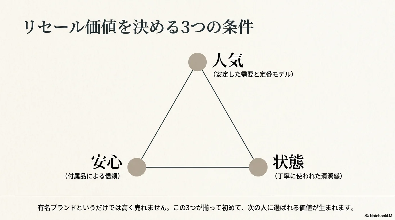 ブランドバッグのリセール価値を決める人気・安心・状態の3条件