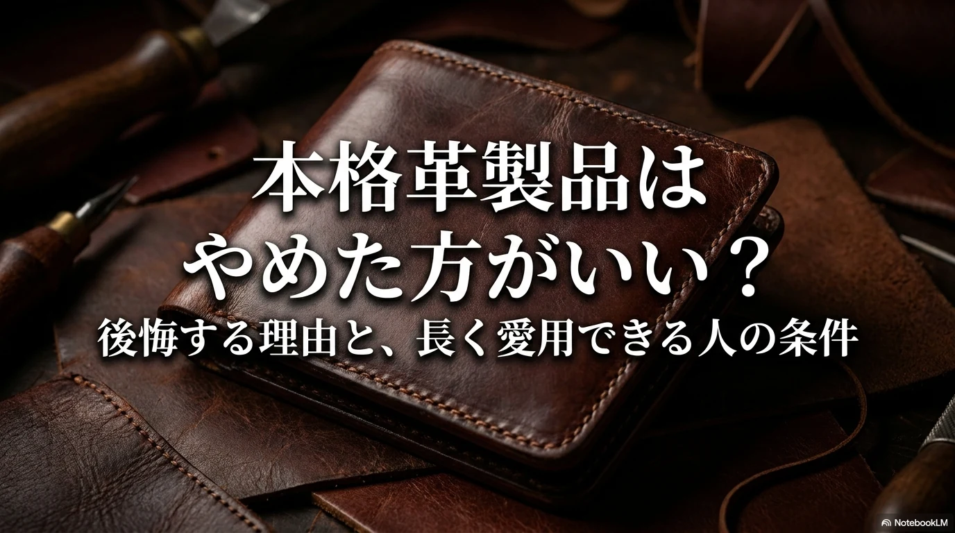 本格革製品を買って後悔しないための判断ポイント