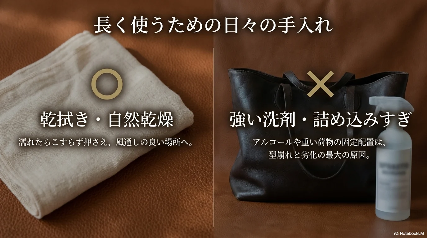 ゴヤールを長く使うための日々の手入れと避けたい扱い方