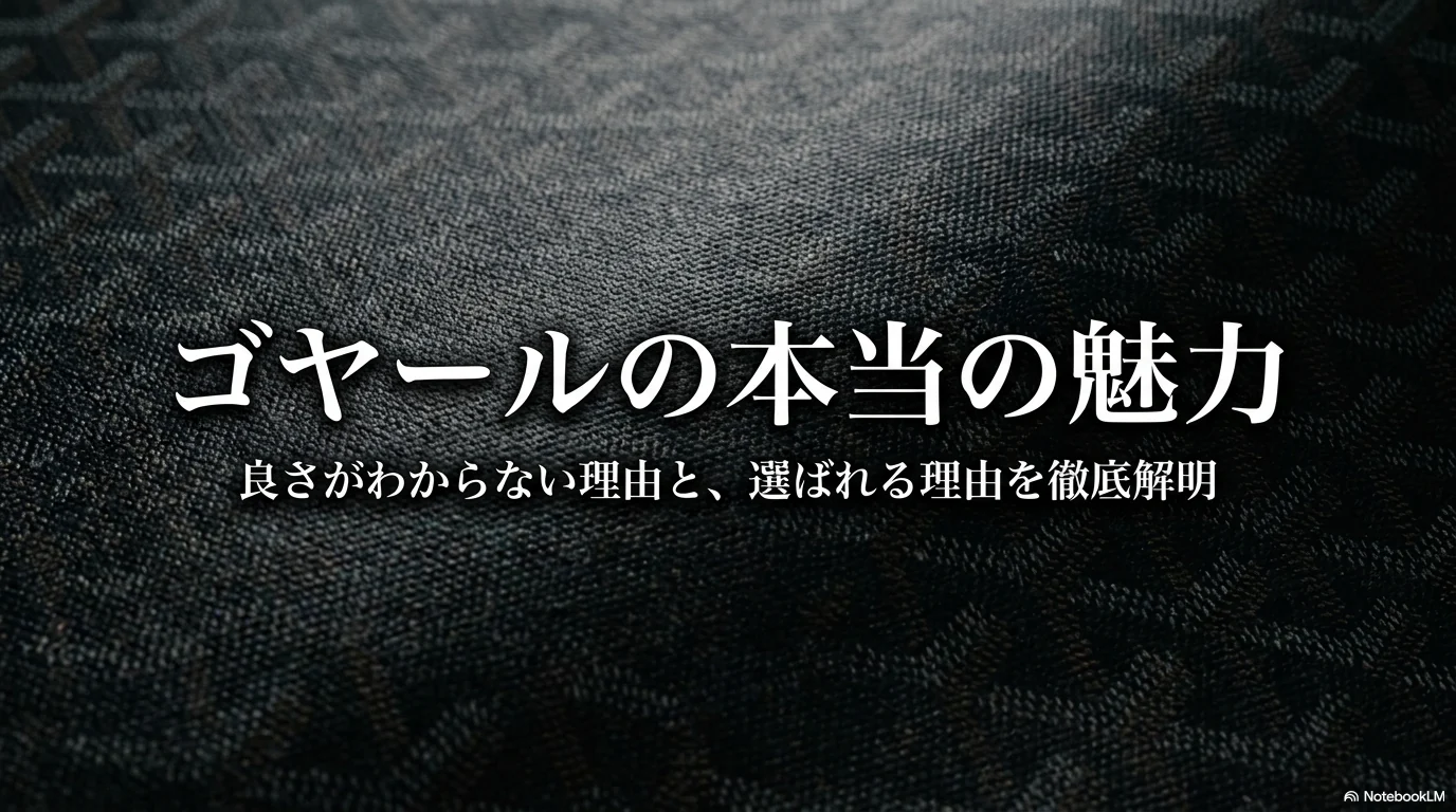 ゴヤールの値段がわからない理由と魅力を整理した記事サムネイル