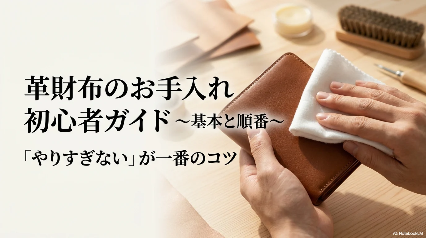 革財布の手入れ初心者ガイド|基本と順番
