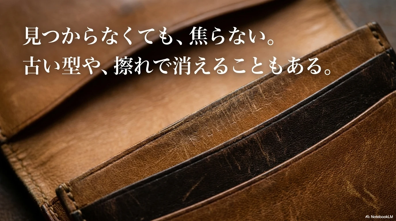 ロエベの番号が見つからない時も焦らず確認する説明図