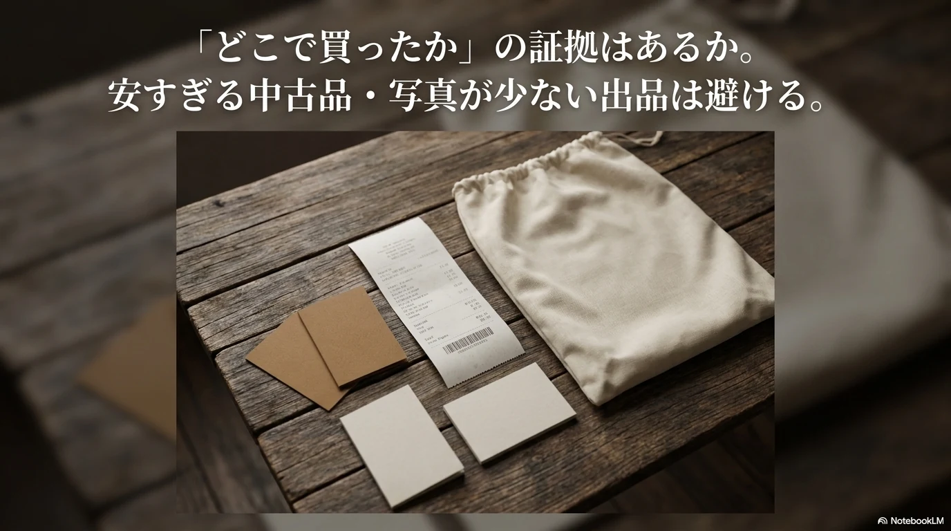 ロエベ中古品で購入証明や写真不足に注意するチェック