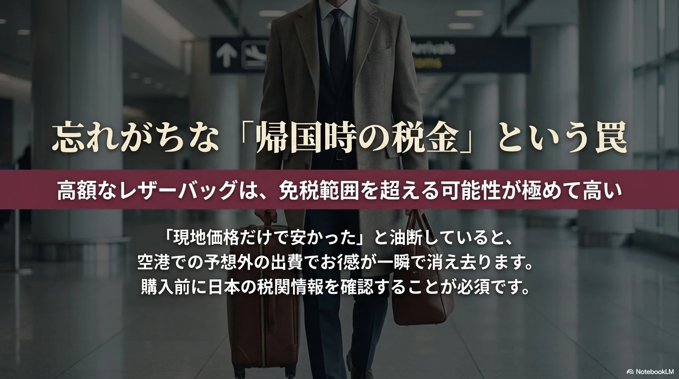 The Rowを旅行で買う時に帰国時の税金を確認する注意点