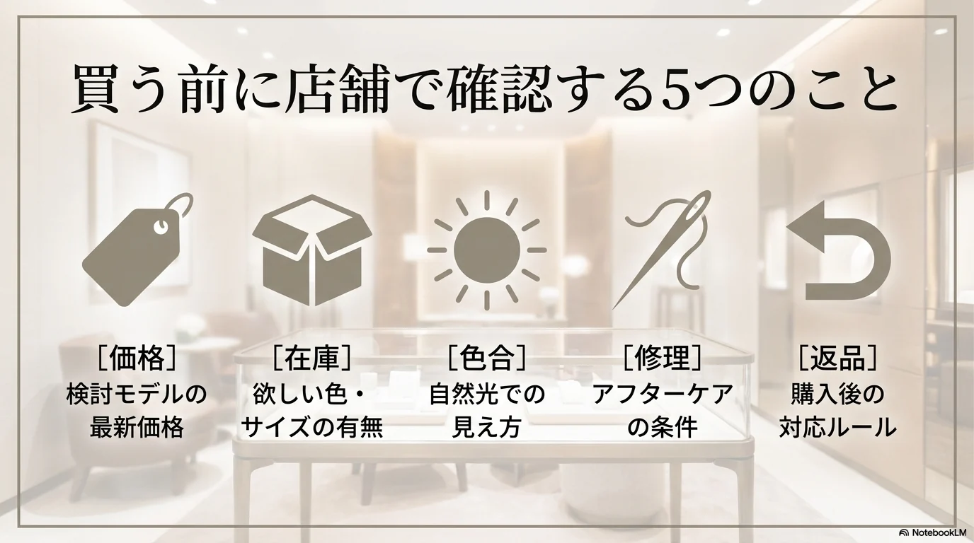 ヴァレクストラを買う前に店舗で確認したい価格や在庫などの項目