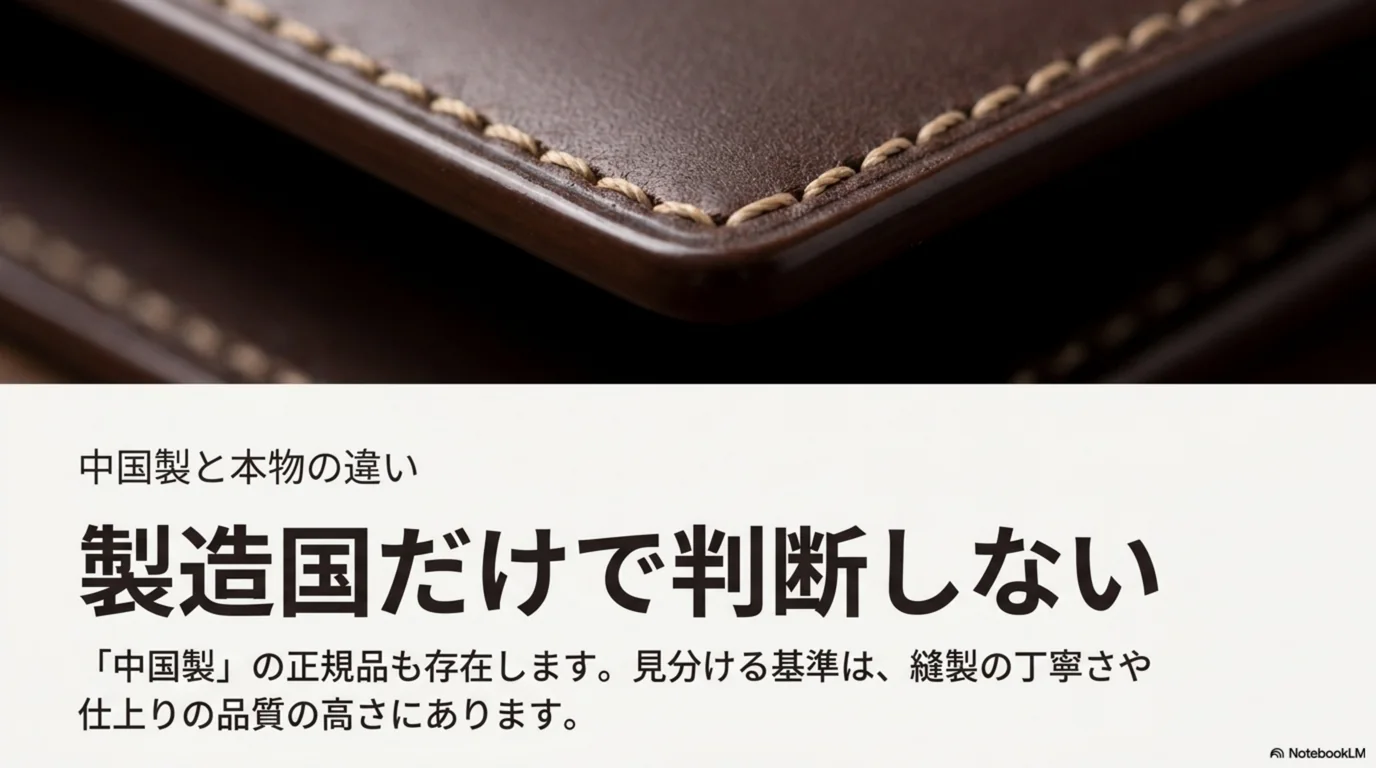 製造国の表記だけでは判断できないことを示した図